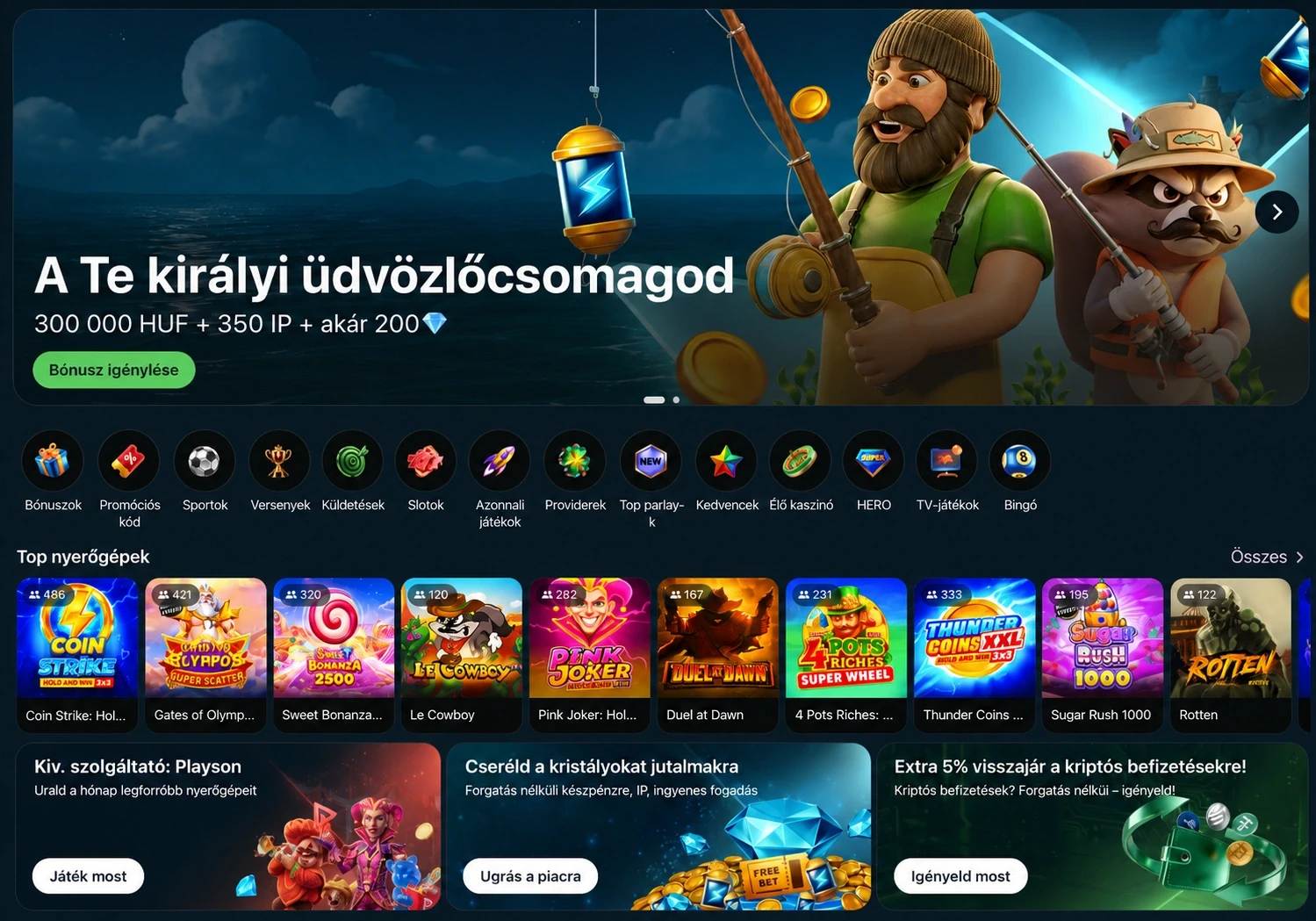 RoyalSea vélemények – a Royal Sea Casino magyar nyelvű felülete